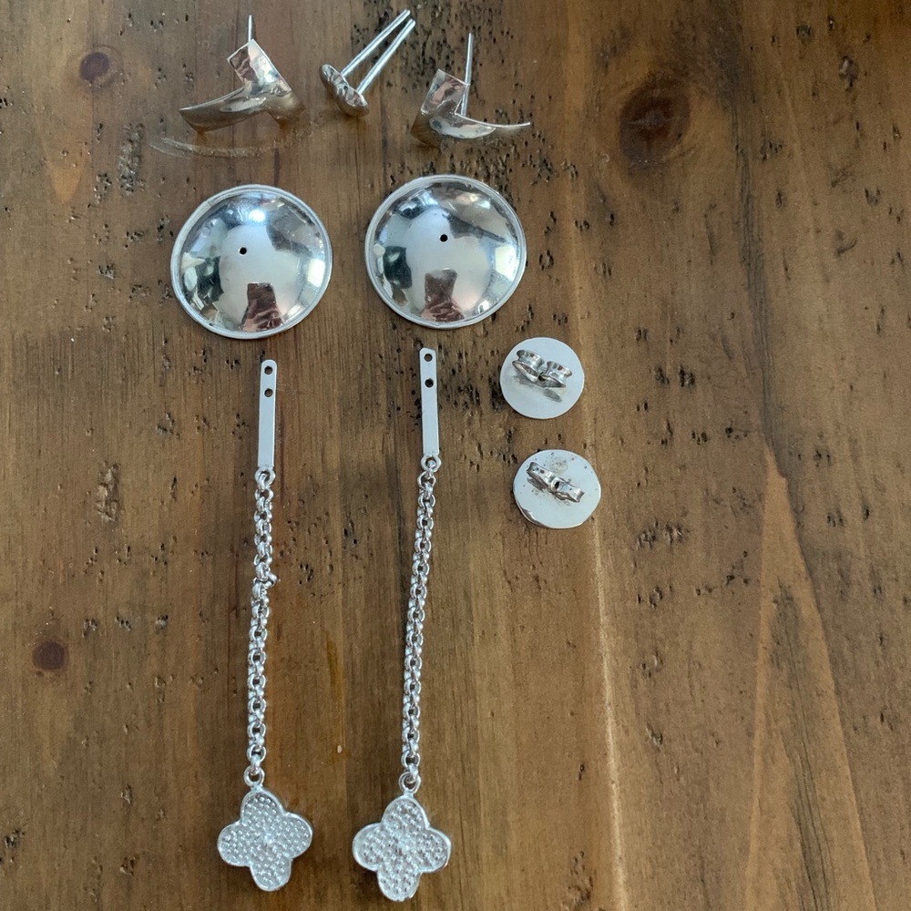 Eight ways to wear - handmade earrings